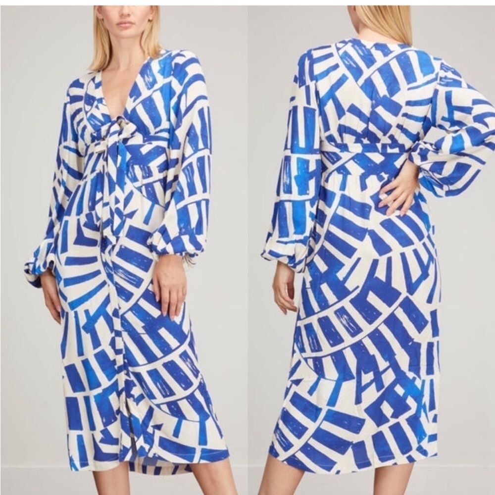 ALEXIS NWT Brazil Shirt Dress in Royal Blue Size M